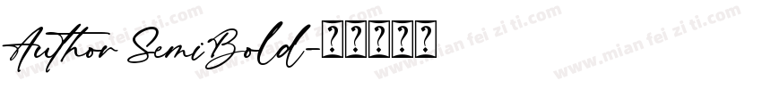 Author SemiBold字体转换